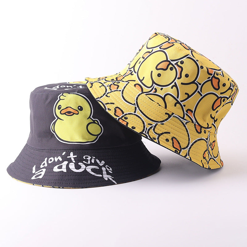 Wholesale Digital Print Yellow Duck Bucket Hat Fashion Party Accessory Gift