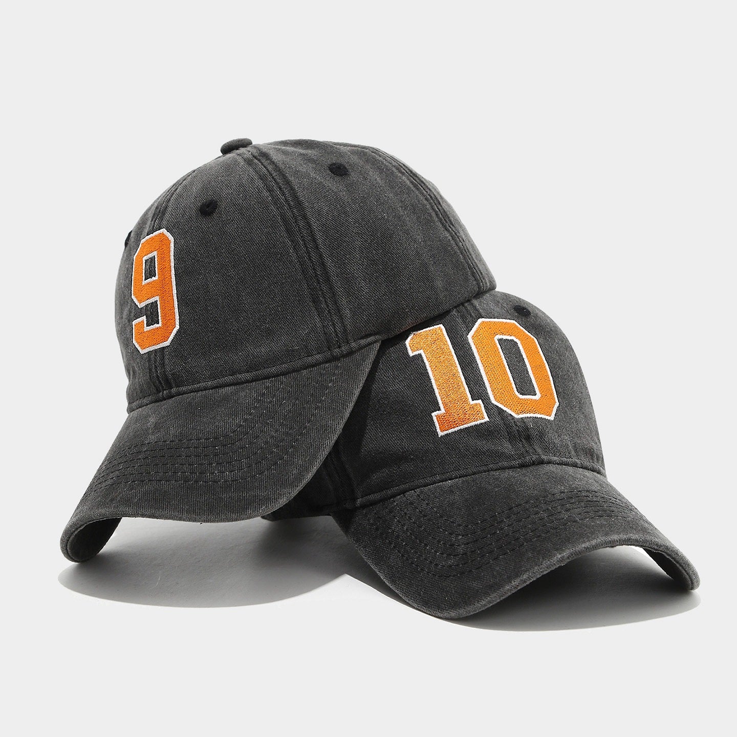 Wholesale Retro Washed  10 Number  Baseball Cap