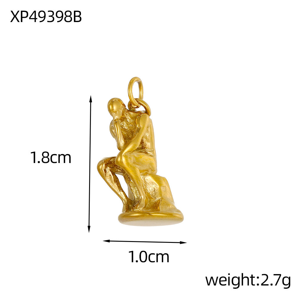 Wholesale Stainless steel DIY geometric pendant