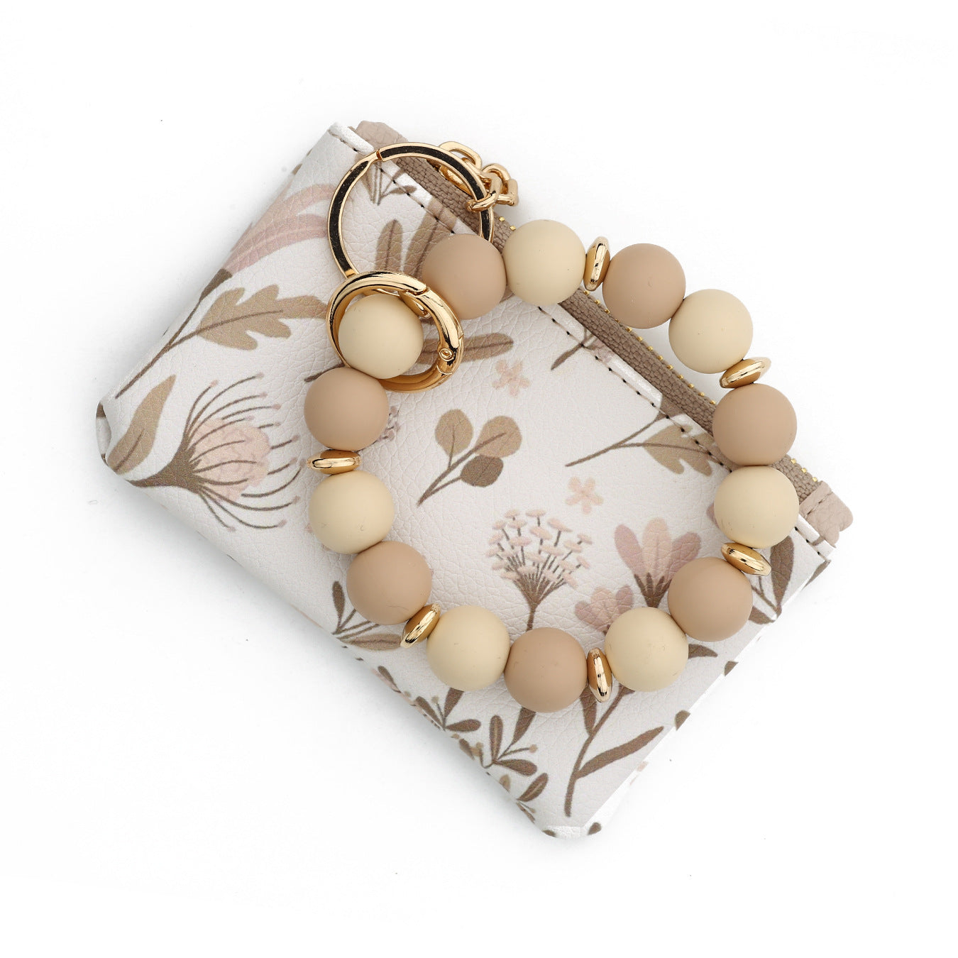 Wholesale Clutch Silicone Bead Bracelet  Wristlet Keychain