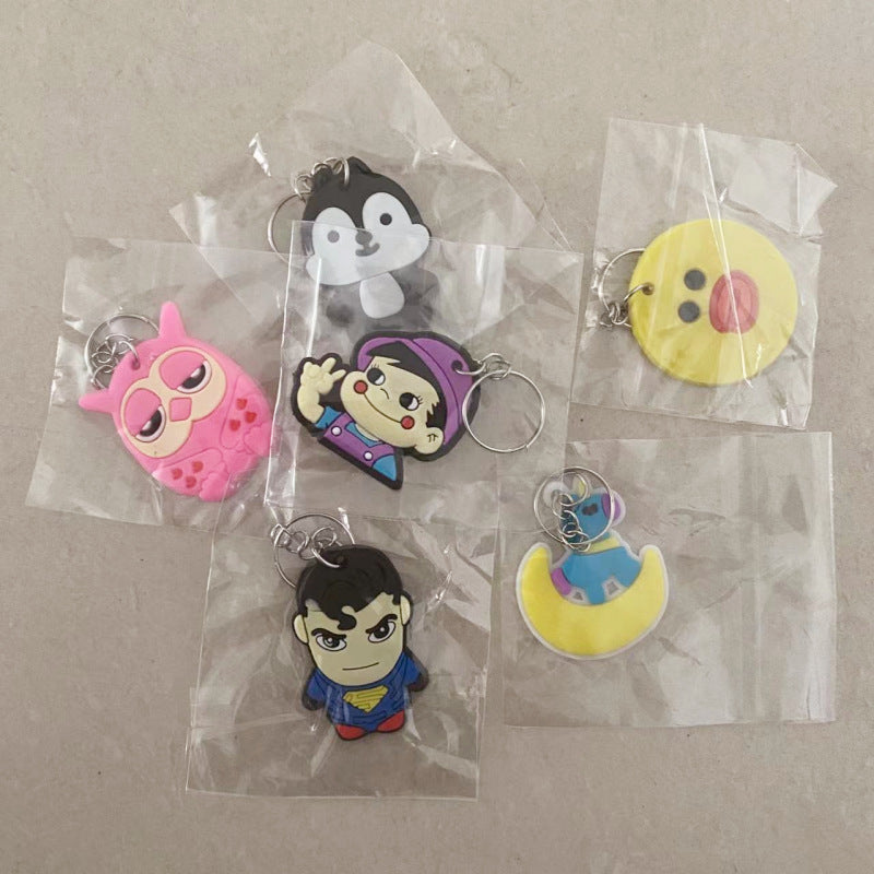 Wholesale creative cartoon three-dimensional keychain