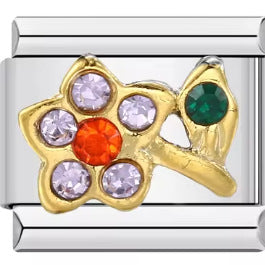 Wholesale Italian Charm Bracelet 9mm DIY Splicing Cute Cartoon Stainless Steel Composable Bracelet