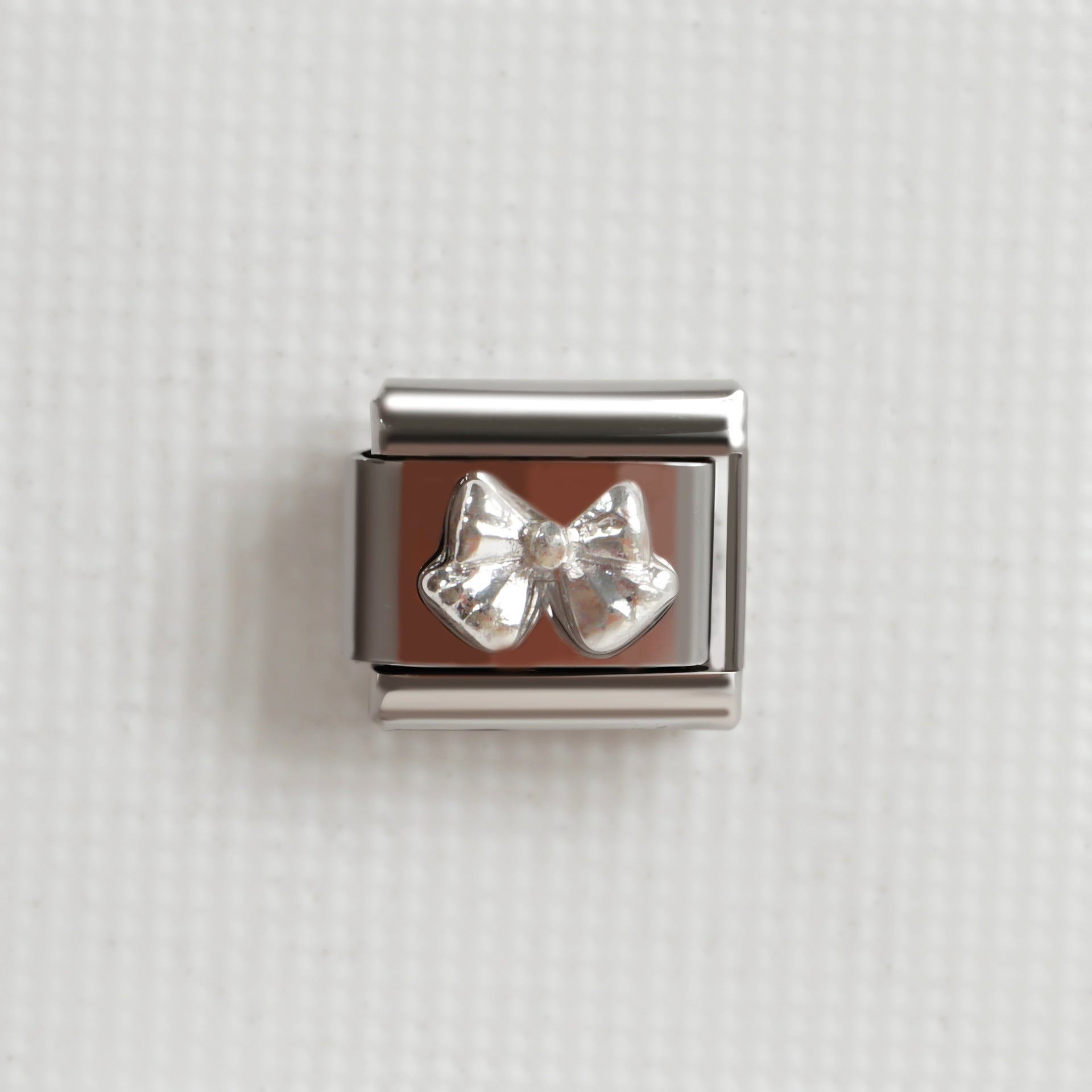 Wholesale 5pcs/pack Makeup &  Accessories Enamel Italian Charms Single Section Creative Stainless Steel Composable Bracelet