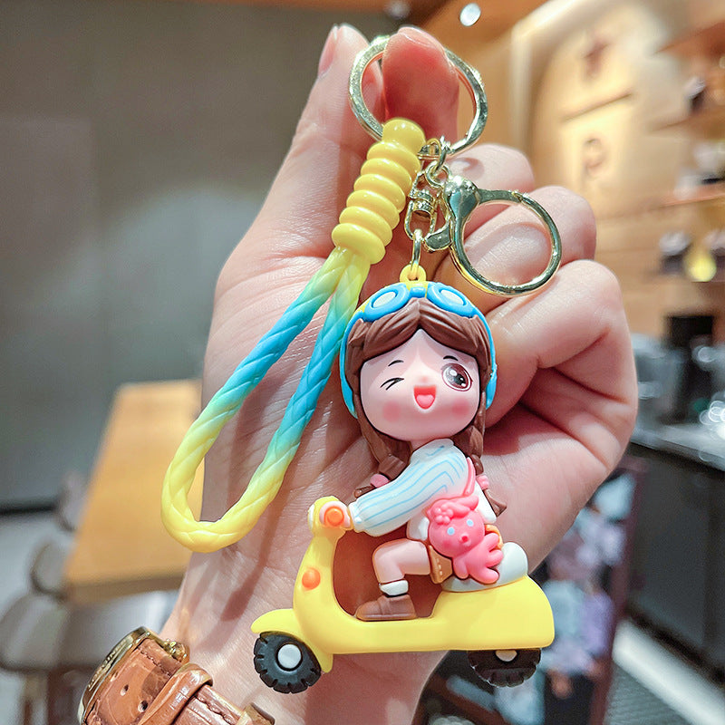 Wholesale Cute cartoon silicone keychain