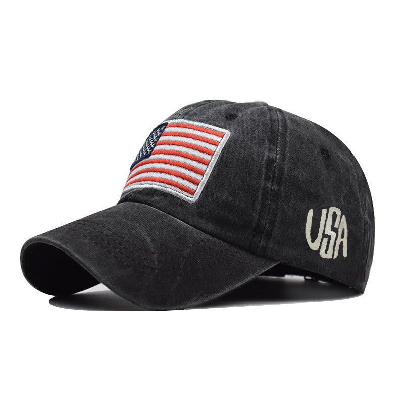 Wholesale American Flag Cotton Hat Baseball Cap ACC-HT-QiNiao008
