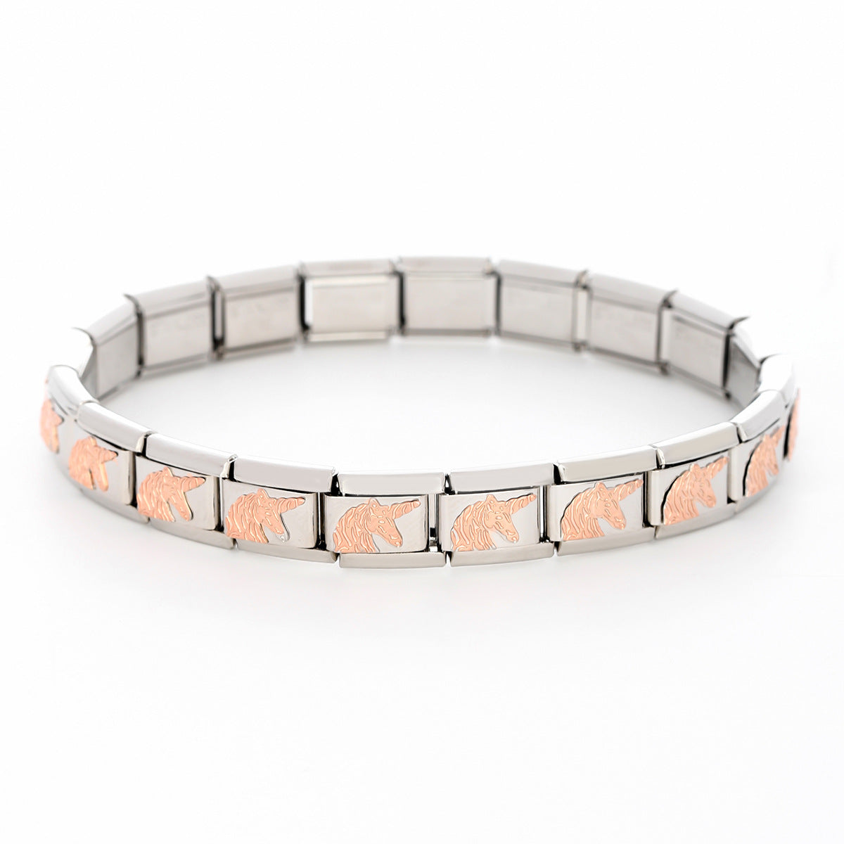 Wholesale Handmade original DIY stainless steel elastic clasp module bracelet