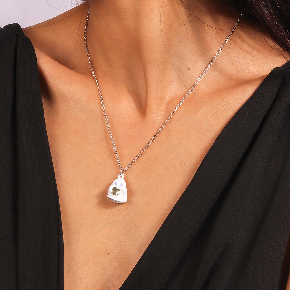 Wholesale  Halloween Ghost Clavicle Chain Neck Accessories