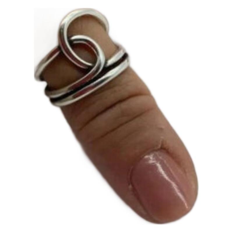 Wholesale  Bohemian Style Large silver Thumb Geometric Irregular Cross Finger Ring