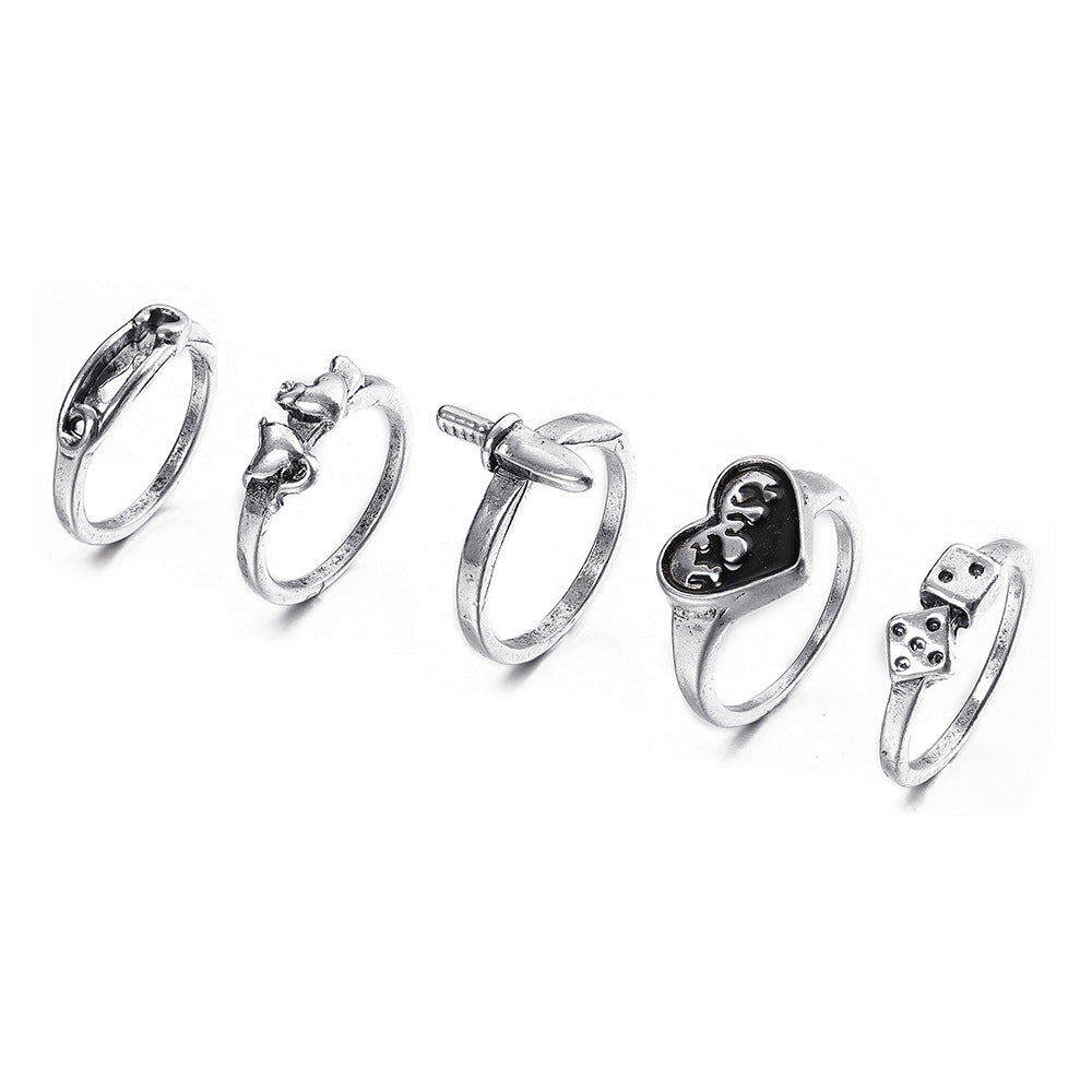 Wholesale  creative fashion ring set ladies jewelry