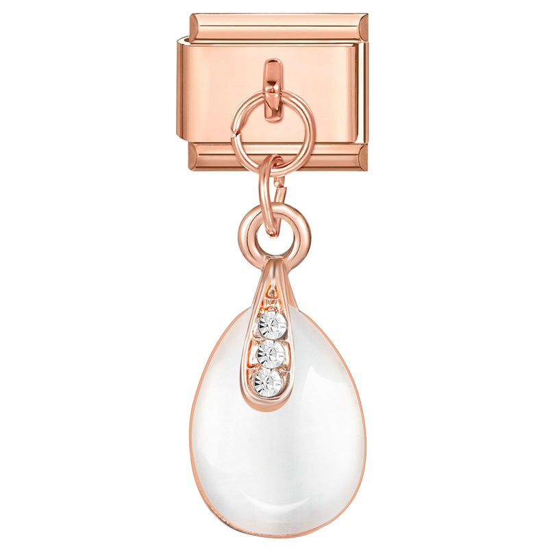 Wholesale Charms Italian modular cat' s eye stone pendant DIY bracelet accessories