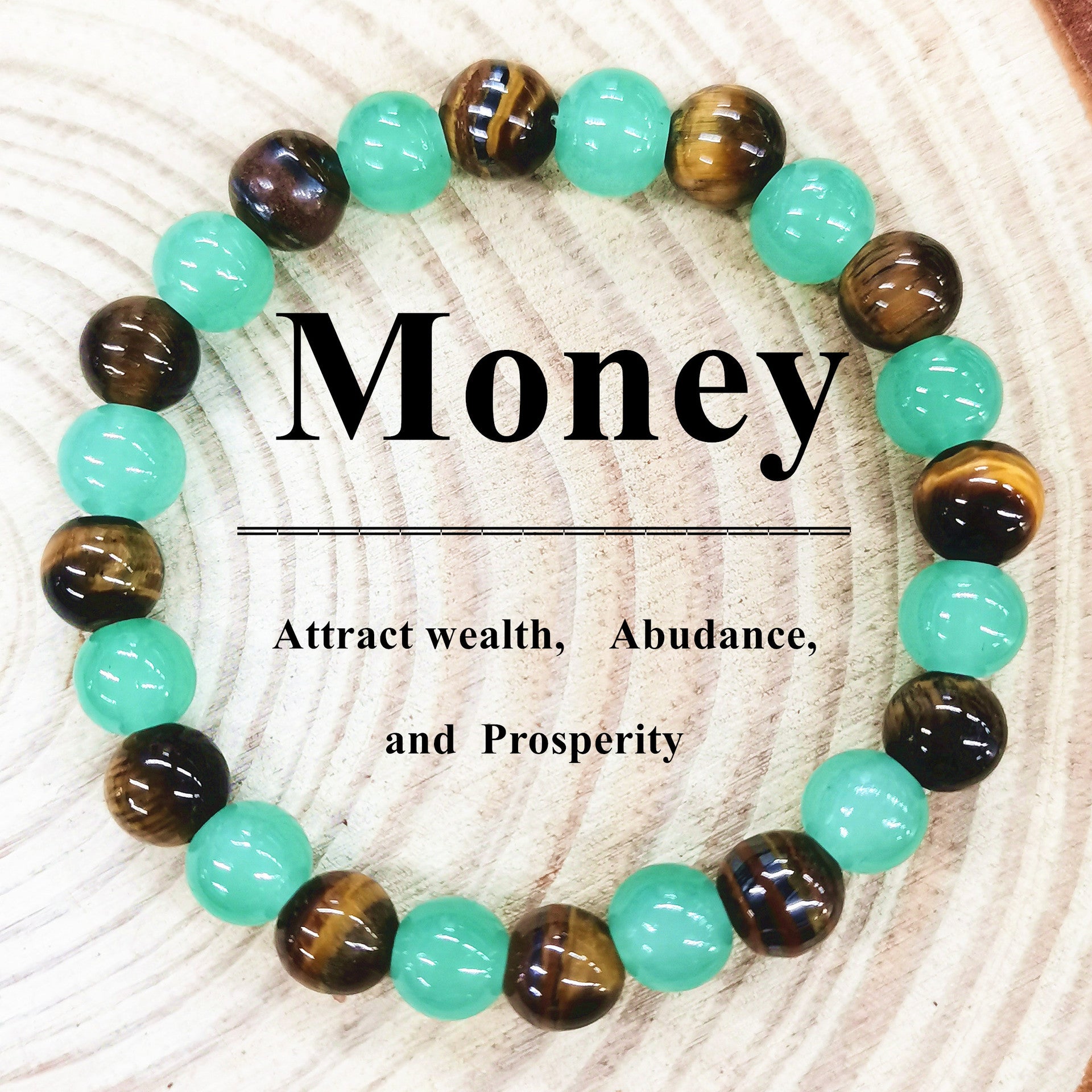 Wholesale  8mm Green Aventurine Tiger Eye Stone Amethyst Citrine Bracelet