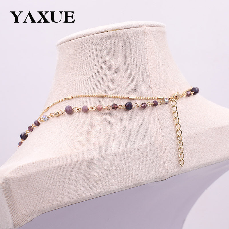 Wholesale  Glass Beads Long Personality Women's Necklace