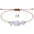 Wholesale  gravel bracelet irregular raw paraffin braided bracelet
