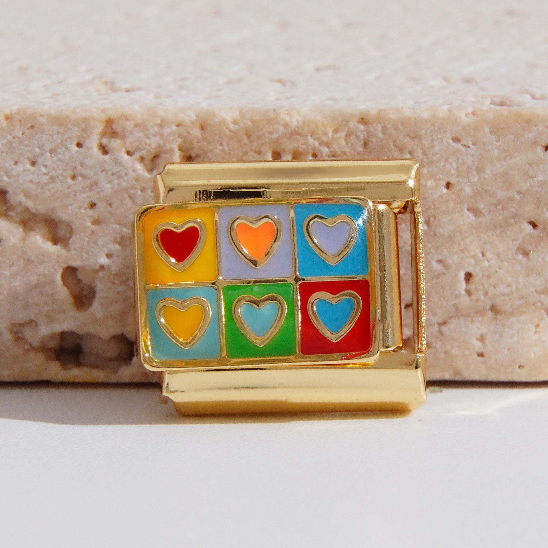 Wholesale Italian Charm Bracelet 9mm DIY Splicing Creative Pattern Stainless Steel Composable Bracelet