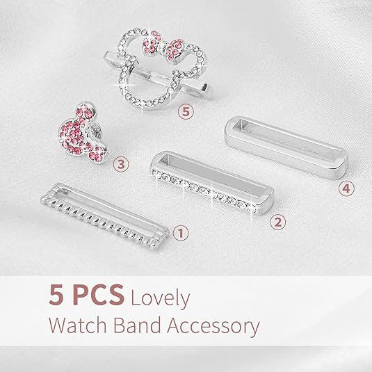 Wholesale Cartoon Set Decorative Ring Cross-Border European and American Apple Watch Strap Simple Versatile Fashion New Decorative Pin