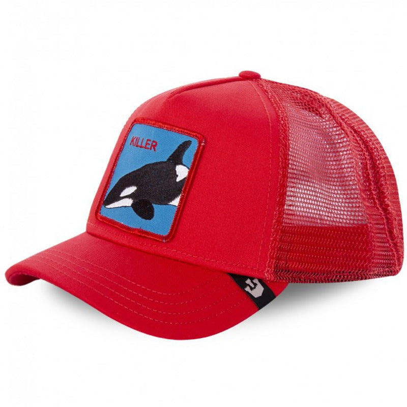 Wholesale Cartoon Animal Sun Protection Mesh Embroidery Hat Baseball Cap ACC-HT-JingKun007