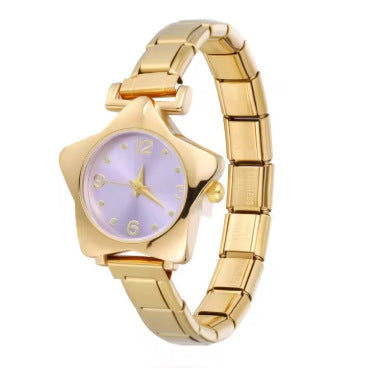Wholesale Colorful five-pointed star stainless steel watch band