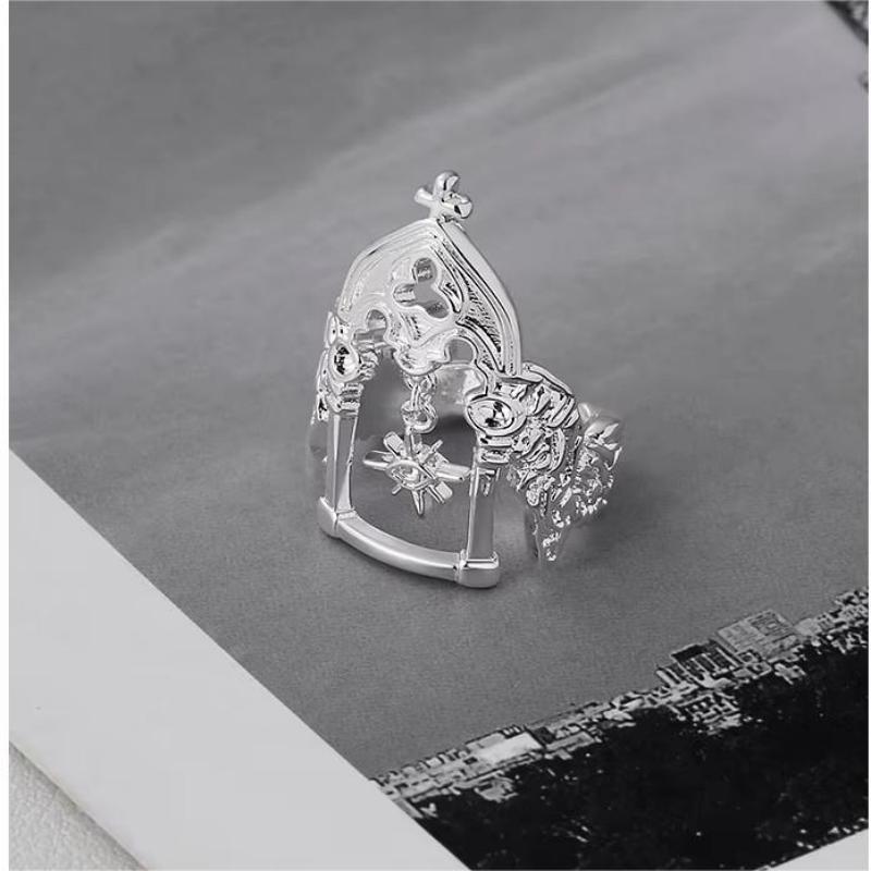 Wholesale  Antique Castle Ring  Retro High-grade Personality Angel Ring