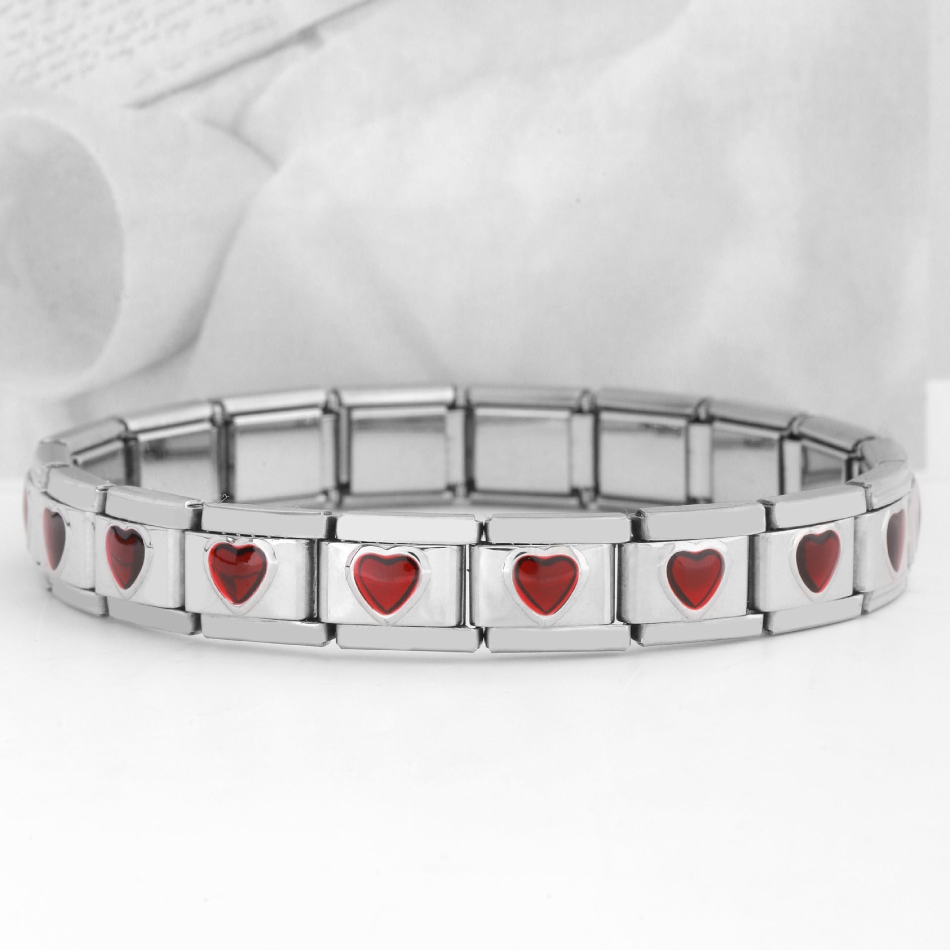 Wholesale Italian Charm Bracelet 9mm DIY Spliced Removable Stainless Steel Love Composable Bracelet ACC-BT-XY017