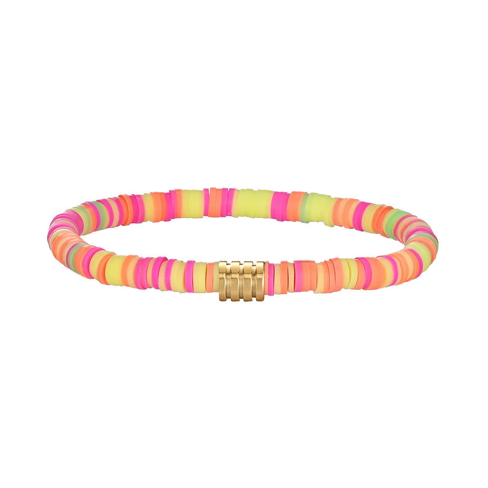 Wholesale Bohemian Colorful Soft Clay Bracelet