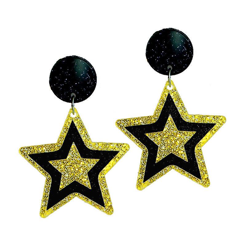 Wholesale 2 Pairs/pack 2024 Graduation Season Bachelor's Cap Multi-layered Tassel Pom Pom Acrylic Earrings ACC-ES-HY075