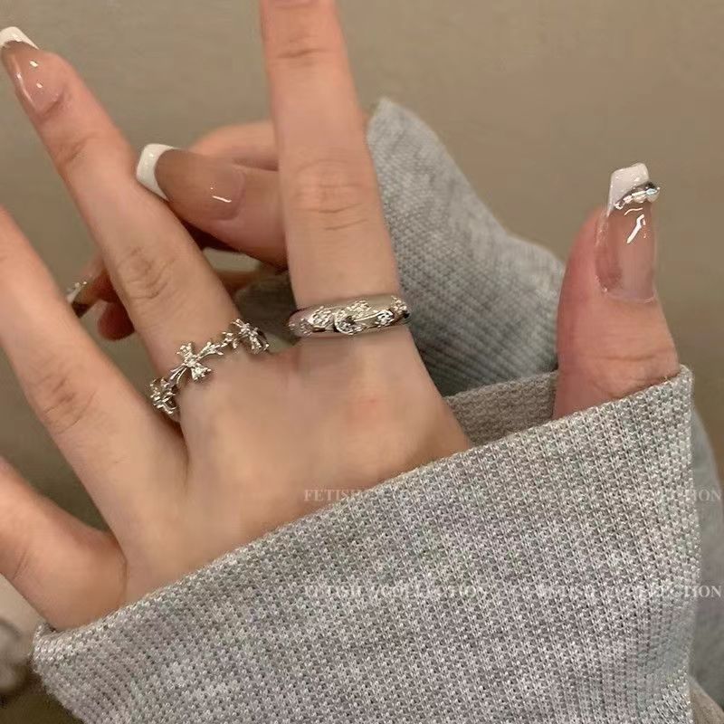 Wholesale Minimalist Silver Zircon Cross Ring Trendy Women S Fashion Accessory For Everyday Wear Or Boutique Resale