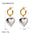 Wholesale Stainless Steel Valentine's Day Bow Heart Earrings
