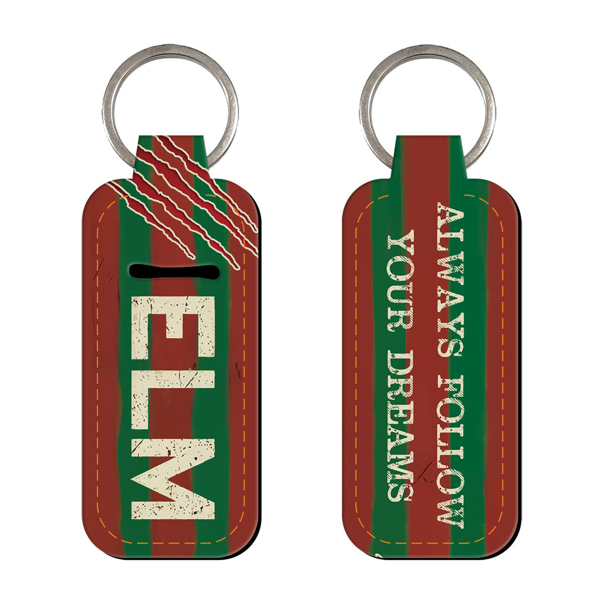 Wholesale 6pcs Quotations Letter Lipstick Set Keychain