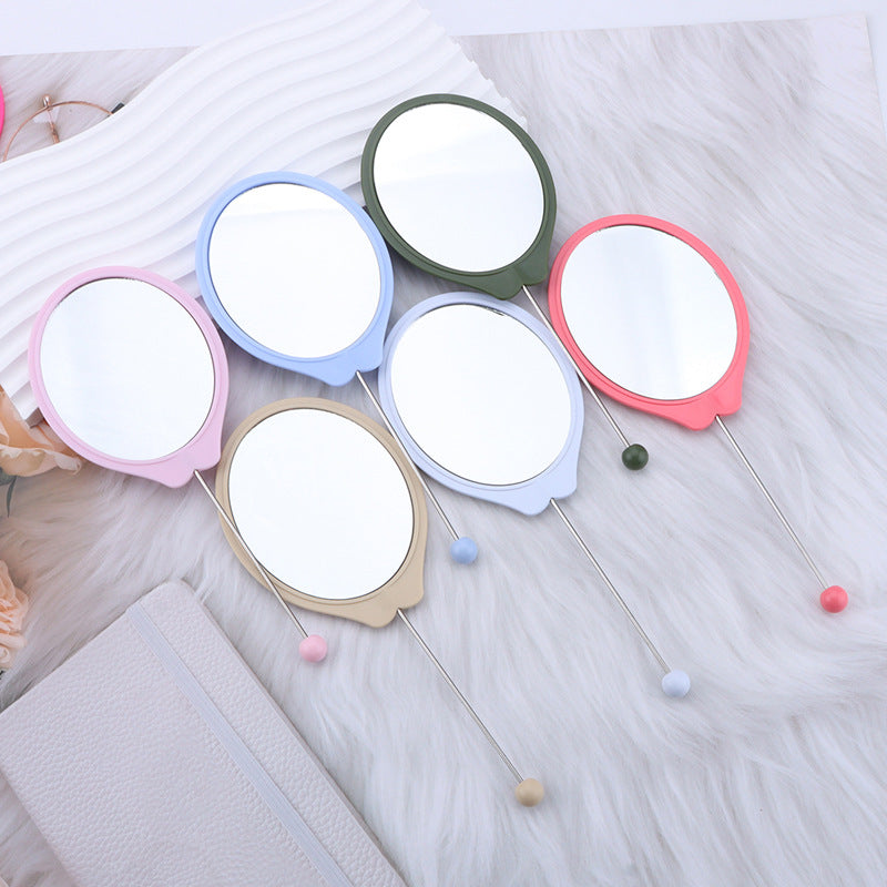 Wholesale DIY Beadable Oval Handheld Mirror,  Portable High-Definition Mirror Handheld Makeup Mirror