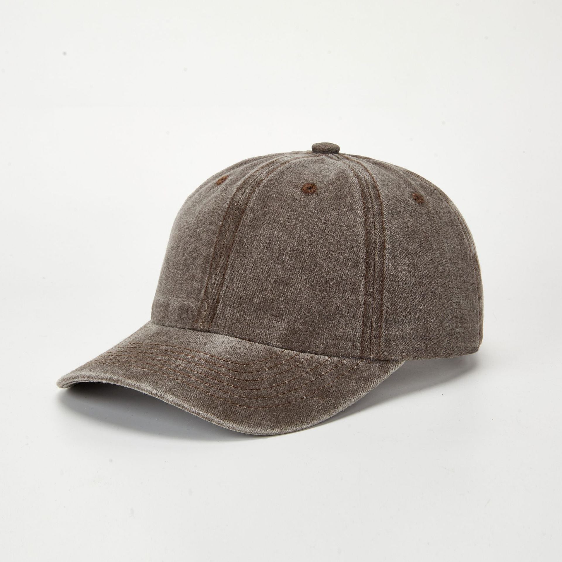 Wholesale Retro Washed Baseball Cap Women S Solid Color Adjustable Distressed Cap Fashion Accessory
