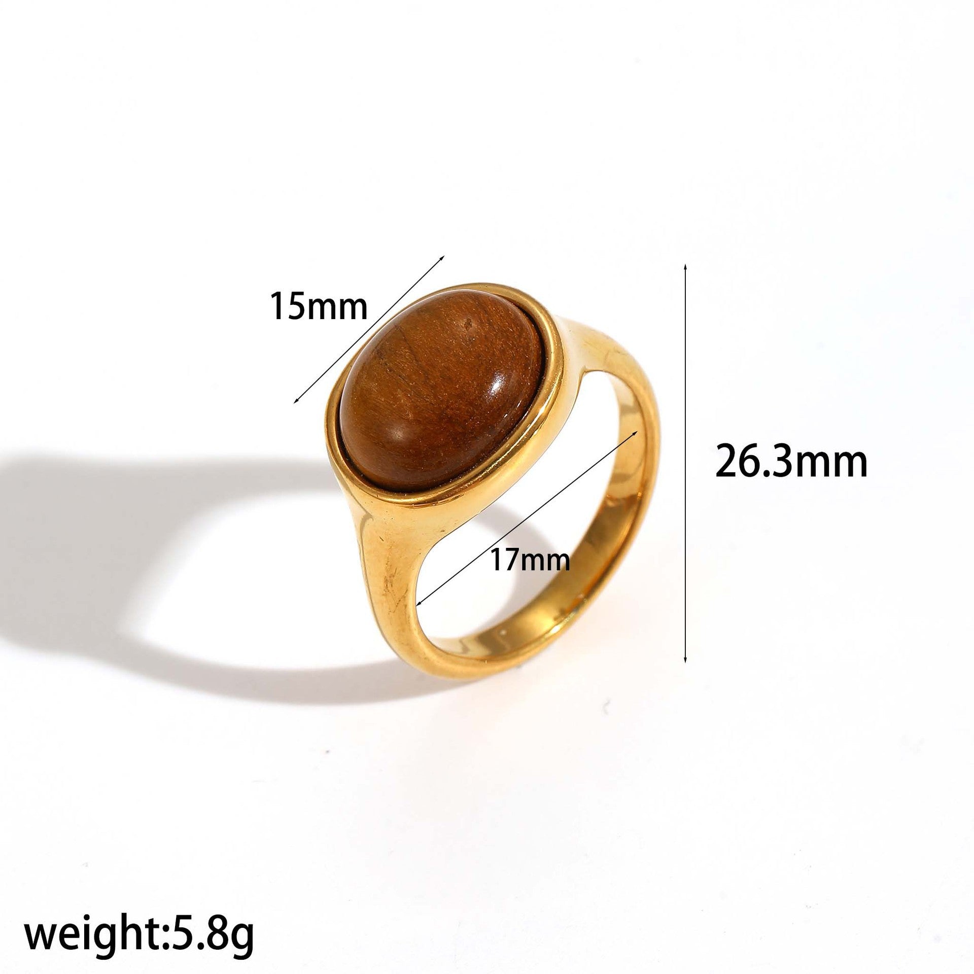 Wholesale Vacuum-plated stainless steel ring does not fade