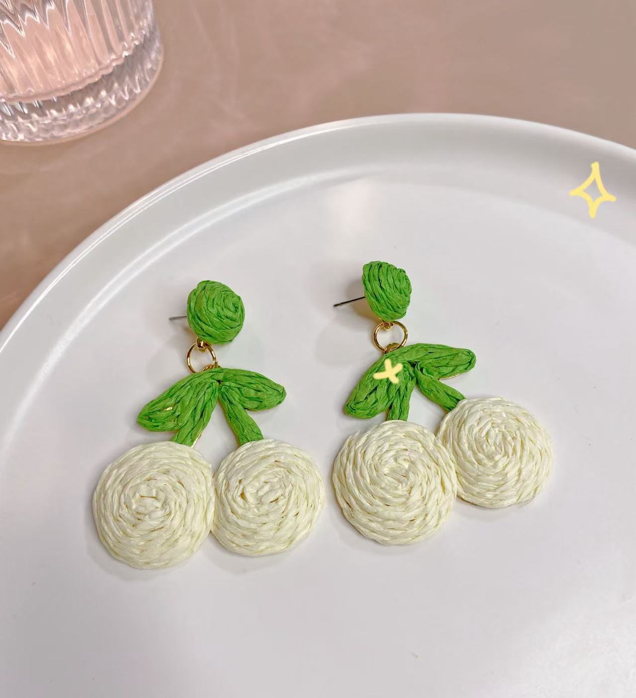 Wholesale high-level hand-woven earrings