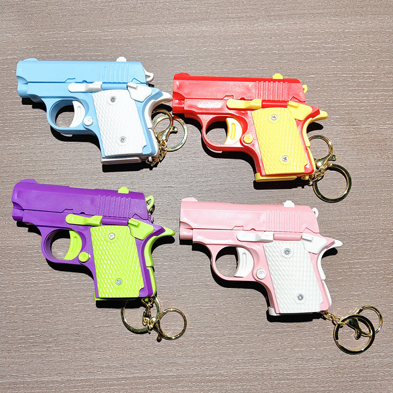 Wholesale Plastic Mini Carrot Gun Keychain ACC-KC-Shuot010