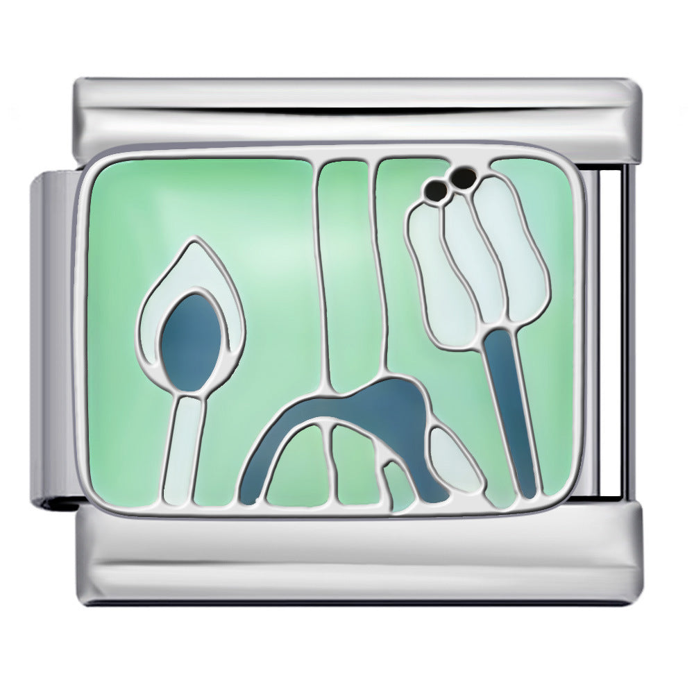 Wholesale Italian Charm Bracelet 9mm DIY Splicing Cute Creative Stainless Steel Composable Bracelet