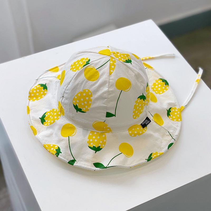 Wholesale Baby Sun Hat with Large Brim Baby Hat Sun Protection Sun Bucket Hat ACC-KH-DaQi002
