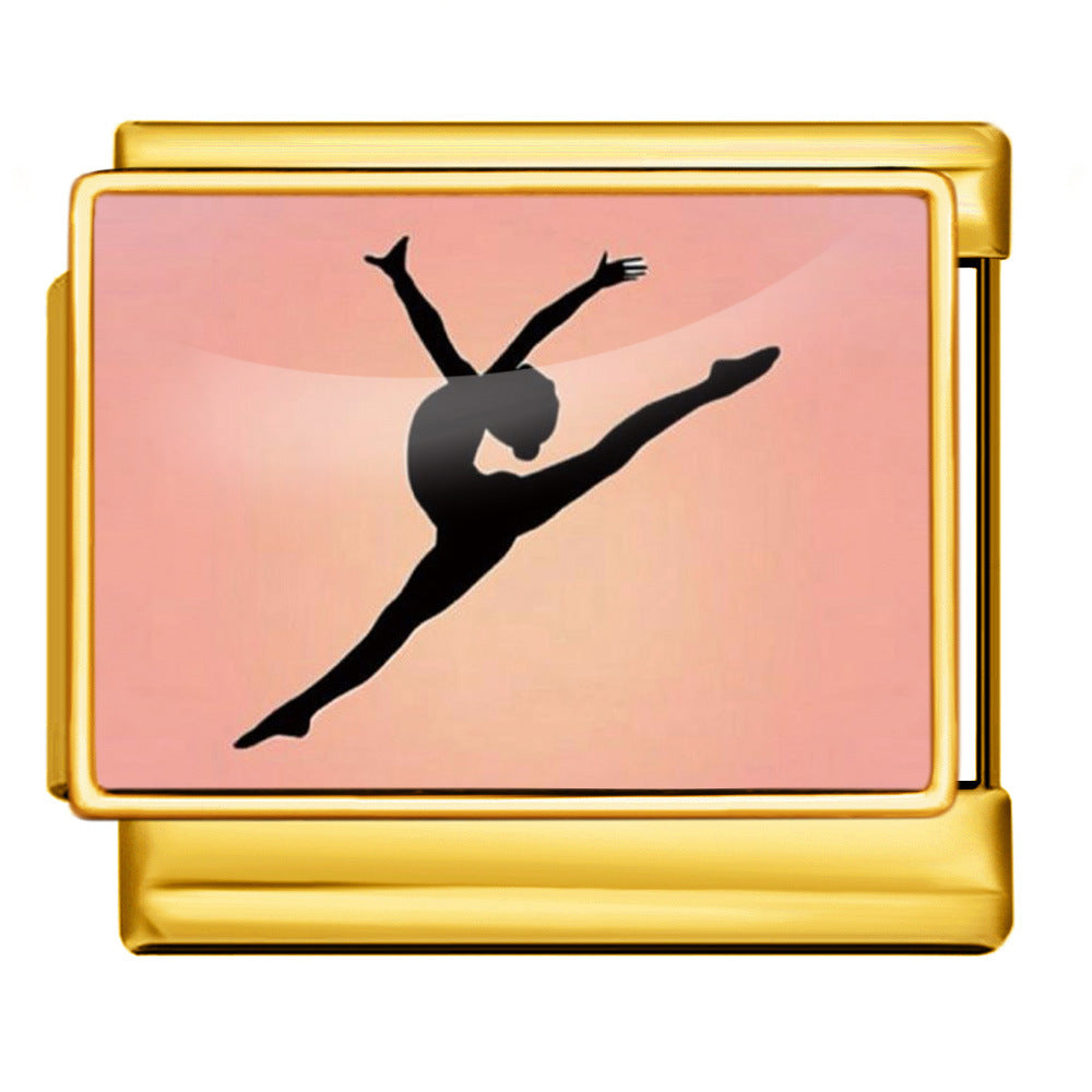 Wholesale  Italian Charm Bracelet 9mm DIY image printingCreative Stainless Steel Composable Bracelet