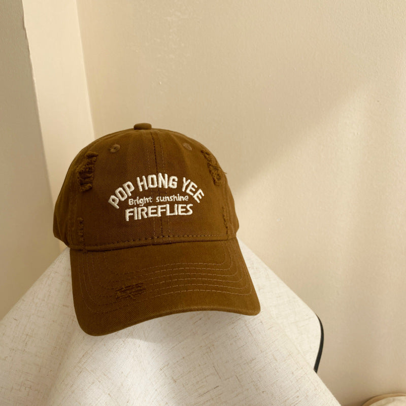 Wholesale Children's alphabet embroidered baseball cap