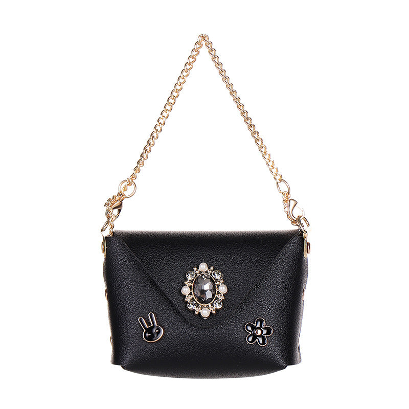Wholesale Urban Simplicity Faux Leather Chain Bag Two Way Handbag And Crossbody Coin Purse Earphone Case Modern Fashion Accessory