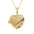 Wholesale  love heart-shaped photo box album love moon five-pointed star micro-inlaid pendant open and close necklace