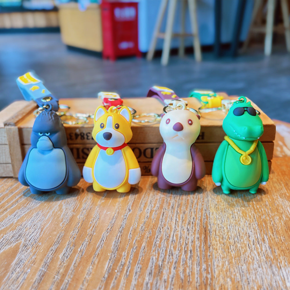 Wholesale Cartoon PVC Soft Keychains ACCVIP-KC-ErLu008