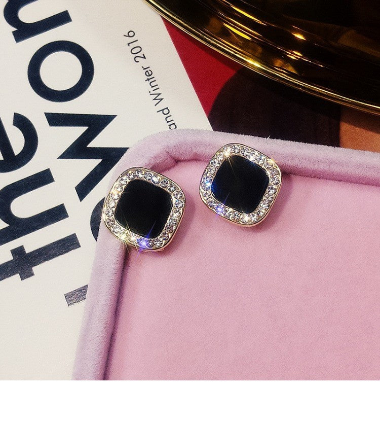 Wholesale S925 Silver Needle Pearl Earrings Diamond Geometric Stud Earrings ACC-ES-Xiyue002