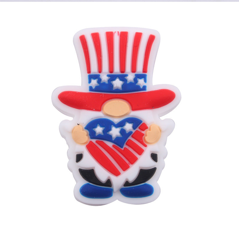 Wholesale  American Independence Day Focal Beads DIY Bead Accessories