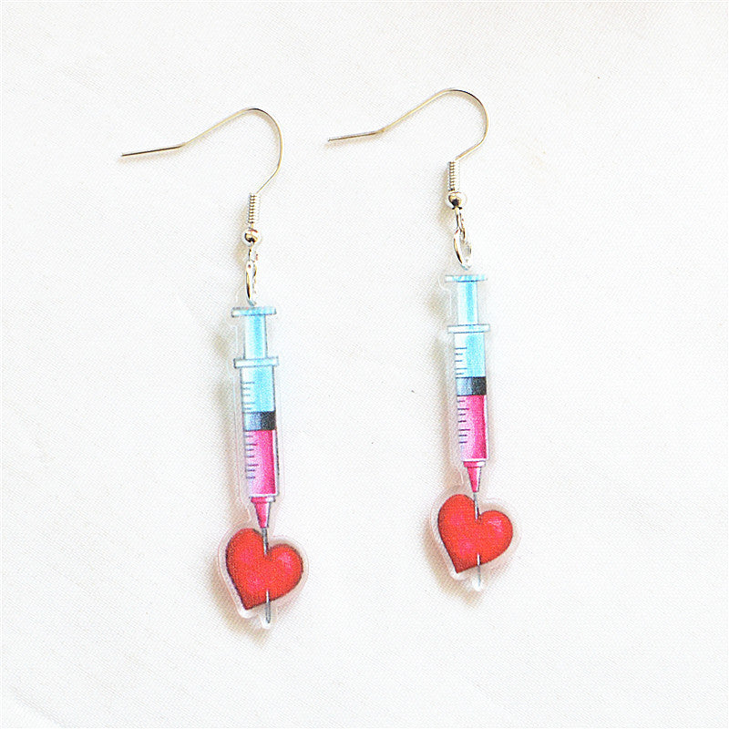Wholesale Funny Medical Equipment Acrylic Earrings ACC-ES-XN028