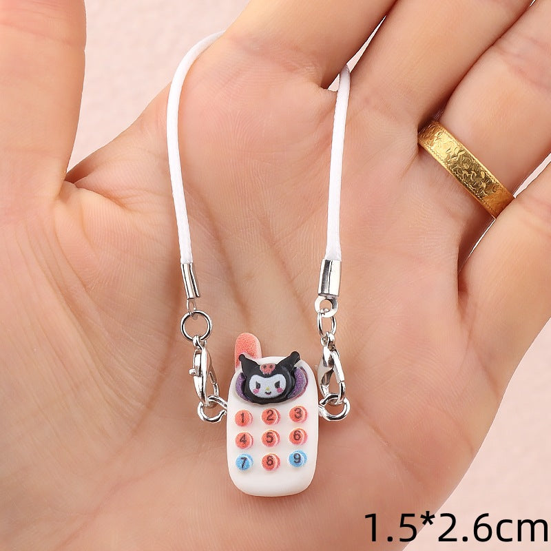 Wholesale Cute cartoon mini push-button phone doll accessories