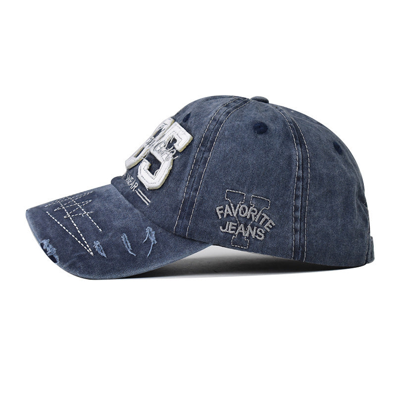 Wholesale Casual 1985 Letter Embroidered Distressed Cotton Baseball Cap For Everyday Summer Outdoor Style