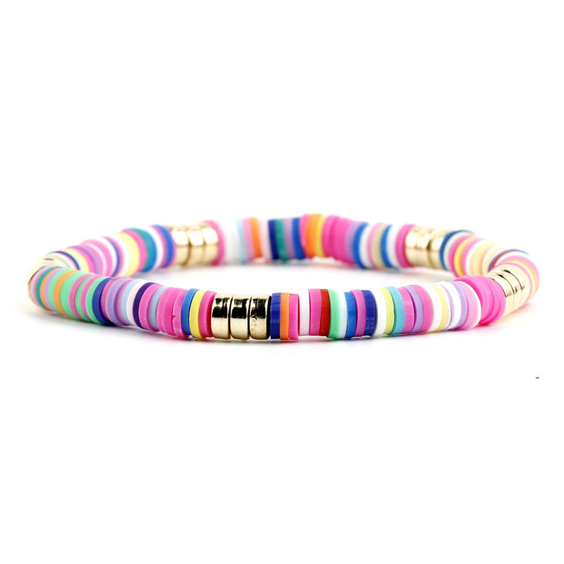 Wholesale Multicolor Soft Pottery Bracelet