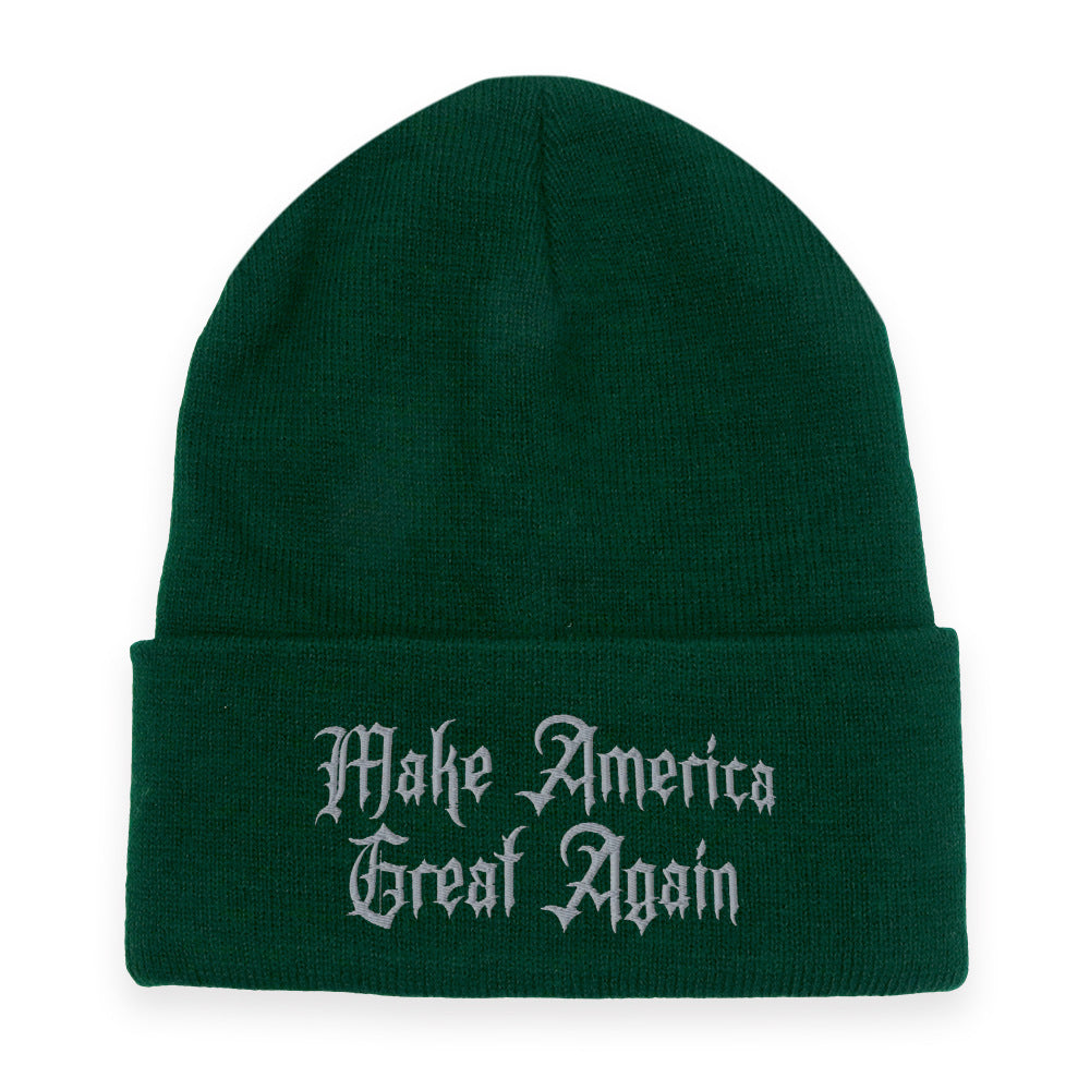 Wholesale Embroidered Gothic Dark Knitted Beanie