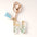 Wholesale Blue Gold Tassel 26 English Letters Gold Keychains