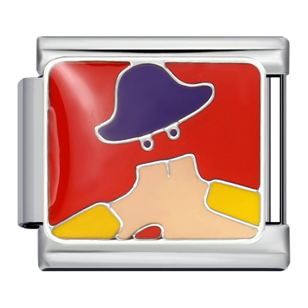 Wholesale Italian Charm Bracelet Gold Plated Oil Drop DIY WeldingStainless Steel Composable Bracelet