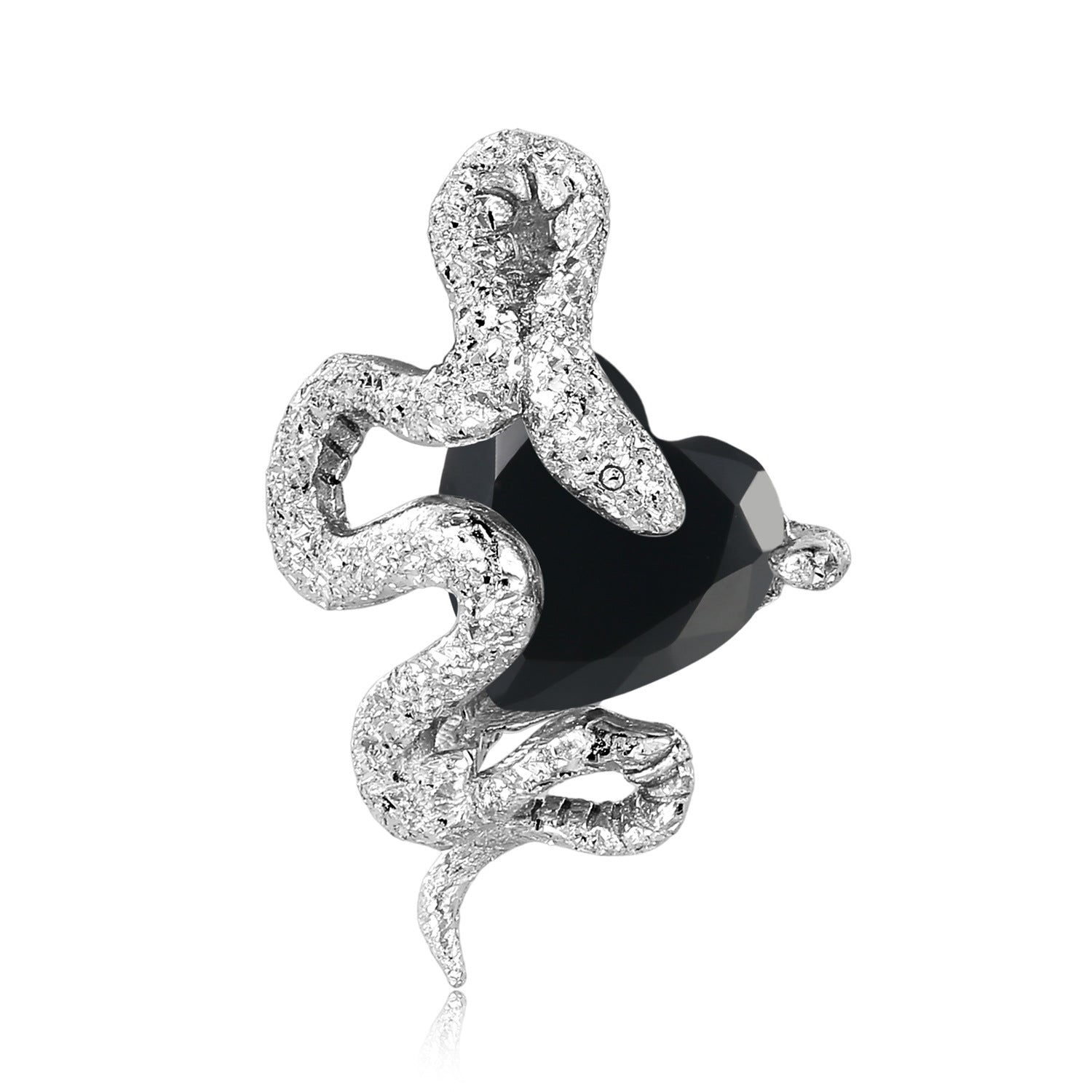 Wholesale 12 Birthstone Series Snake Heart S925 Sterling Silver Necklaces ACC-NE-MC014